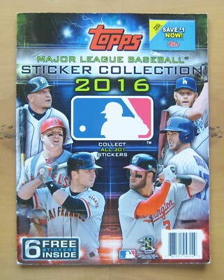 Topps Major League Baseball Sticker Sammlung 2016 leer unbenutzt Album 