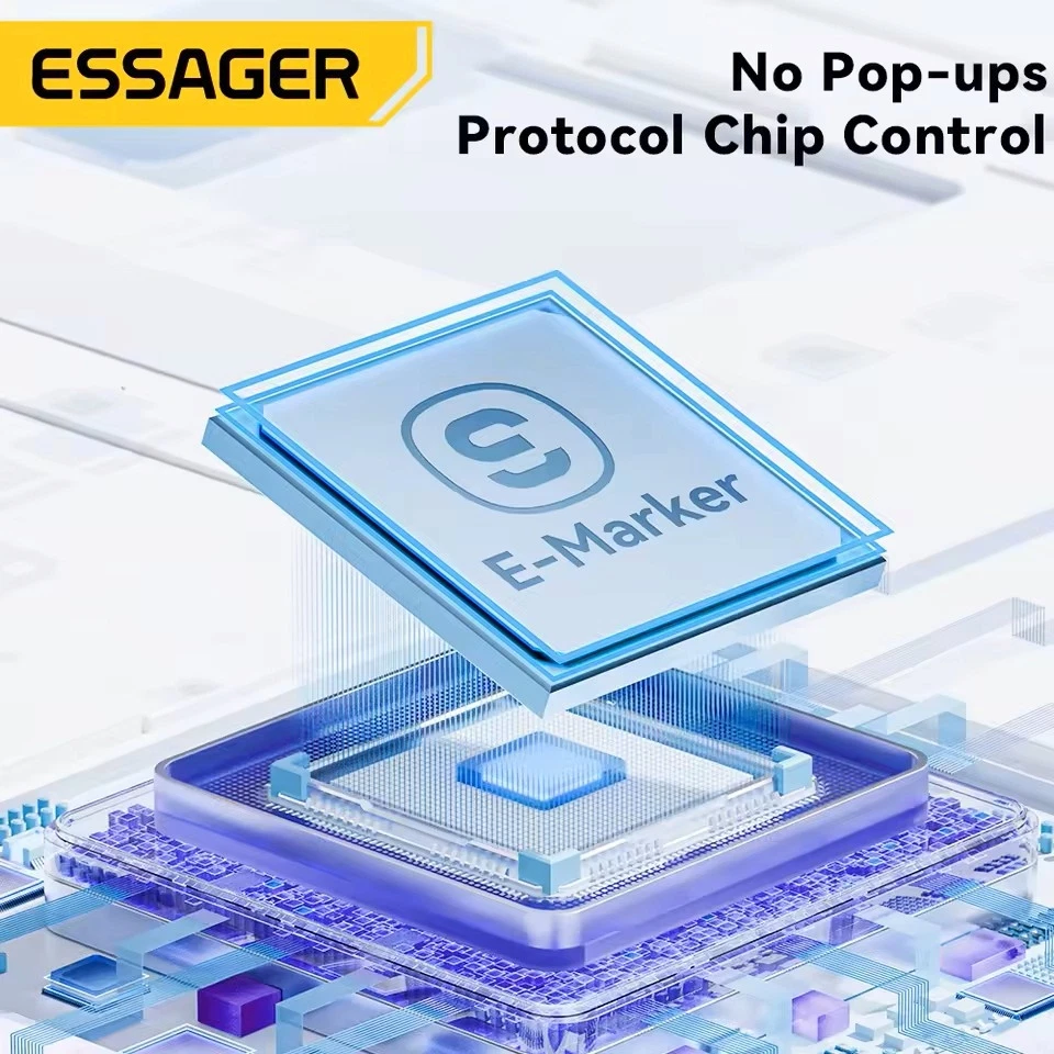 Câble Magnétique USB C à type C en Charge Rapide 100W / cordon 1M IPhone Samsung - Photo 4/4