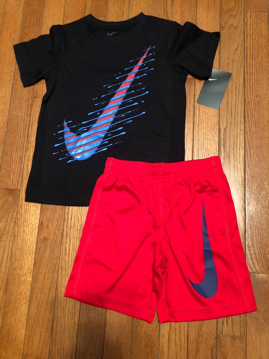 blue and black nike outfit
