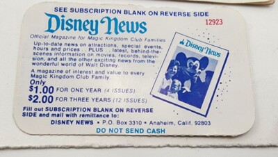Vtg 1970s Disneyland Disney World Book Parking Ticket Guides