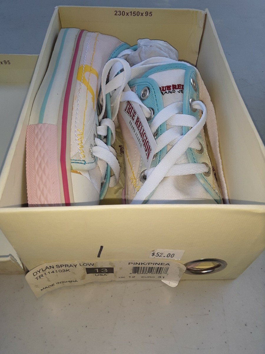 TRUE RELIGION DYLAN SPRAY LOW PINK YOUTH girls size 13, SHELF175A