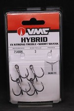 VMC 7548 Hybrid Treble Hook Short 1X - Size 3...