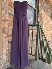 Purple Formal Strapless Maxi Dress Prom Homecoming Bridesmaid 10