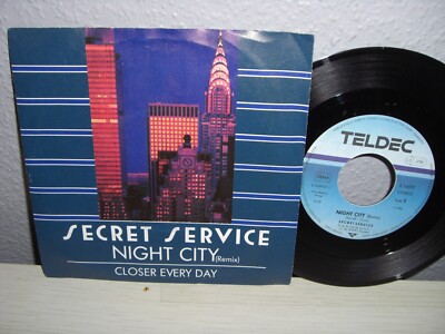 Schallplatte 7''/ SICRET SERVICE ( NIGHT CITY / CLOSER EVERY DAY ) Vinyl 1985
