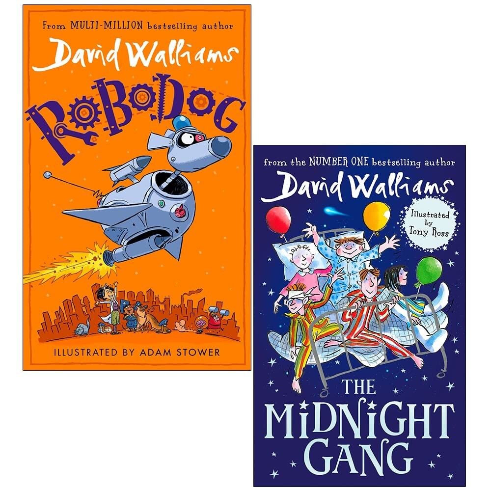 David Walliams Collection 2 Books Set Robodog, Midnight Gang NEW - Image 2