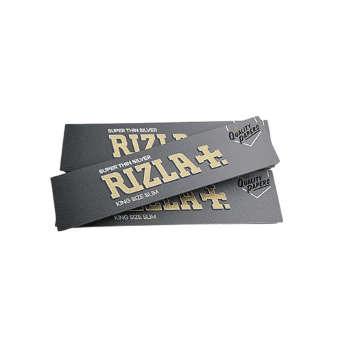 Cartine RIzla Silver Corte Argento Grigie Regol Ultra Sotile Tipo B 25  Libretti