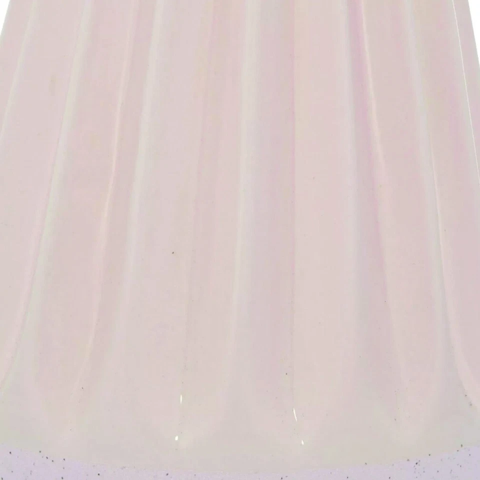 Jarrón de cerámica rosa hecho a mano DecMode 11", 8" H, juego de 2 Foto 4 de 4