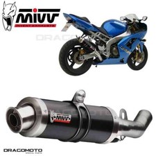 Scarico KAWASAKI ZX-6 R 636 2003 2004 MIVV Gp Nero