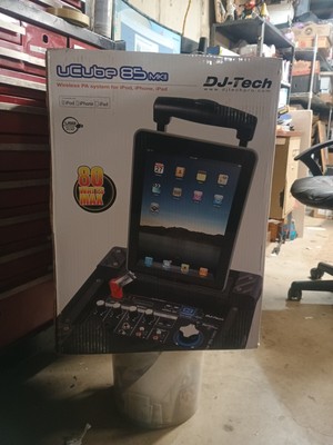 DJ Tech UCUBE 85 Mark II Wireless PA System For iPod, iPhone, iPad 80 Watts...