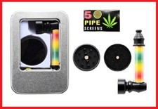 MINI PIPA PIPETTA TABACCO IN ACCIAIO PIPE GRINDER NARGHILE' SIGARETTE BONG
