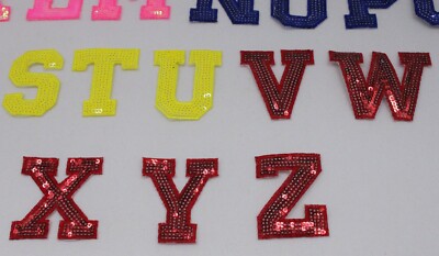 Small Sequin Letters: 6 Colors To Choose From
