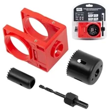 Door Lock Installation Kit Deadbolt Hole Saw Kit Door Knob Hole Saw Kit Red