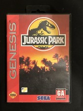 Sega Genesis 1993 Jurassic Park Includes Manual & Box Tested Works Great