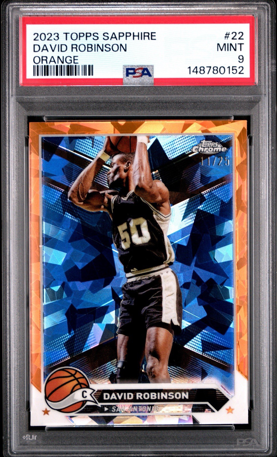 2023-24 Topps Chrome - David Robinson #22 Orange Refractor /25