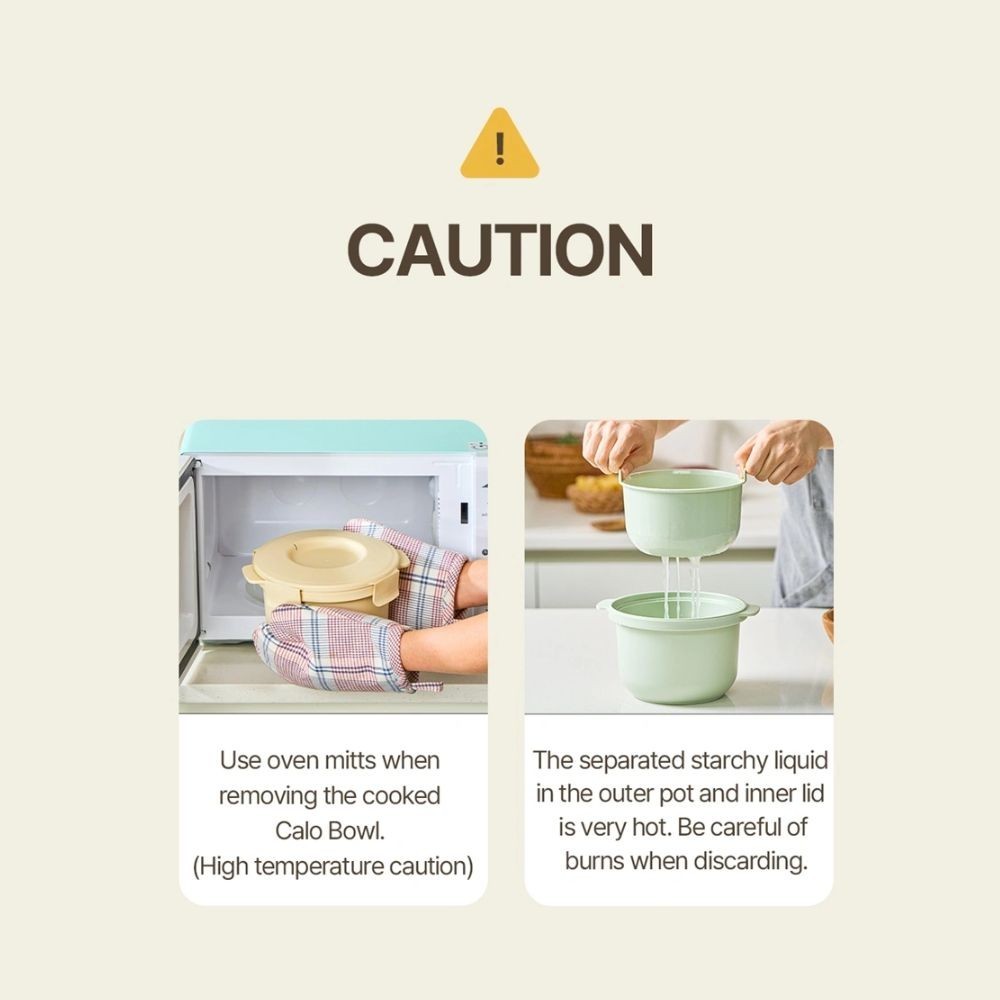 Microwave Low-Carb Rice Cooker CaloBowl | Healthy Diet Steamer Kitchen Pot Mint