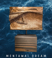 End of the Road Teahupo'o Gerry Lopez Surfer Sculpture by Dave C Reynolds