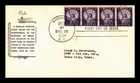 US COVER STATUE OF LIBERTY 3C COILS FIRST DAY ISSUE