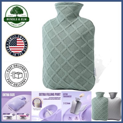 Durable Hot Water Bag with Unique Design, Ideal for Keeping Warm and Pain Relief
