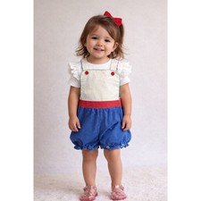 Vintage Baby Bubble Romper 24 Mon polka dot romper