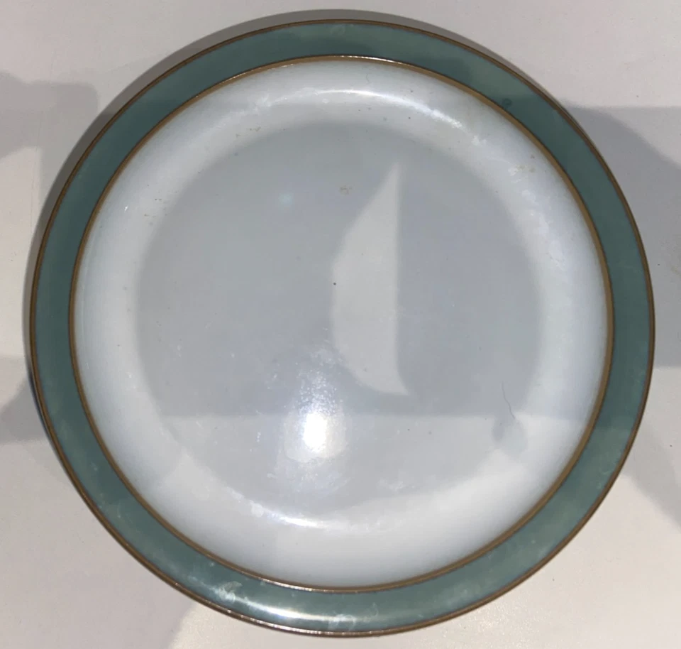 6 x Denby Regency Green Plates good Used Condition 17.5cm - Image 3 of 3