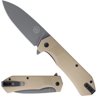 - STINGER XL Folding Knife, 154CM Steel, Full Flat Grind, G10 Scales, Ceramic...
