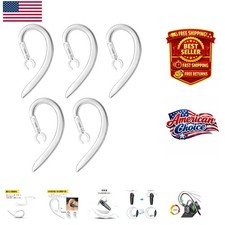 360 Rotatable Adjustable Silicone Ear Hooks for Bluetooth Headphones 5Pcs