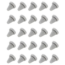 25pcs Silicone Shower Head Replacement Nozzles Fit 6mm Hole Dark Grey