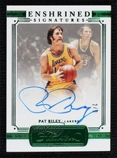 2020-21 Panini Flawless Enshrined Signatures Emerald 2/5 Pat Riley Auto 0ed0