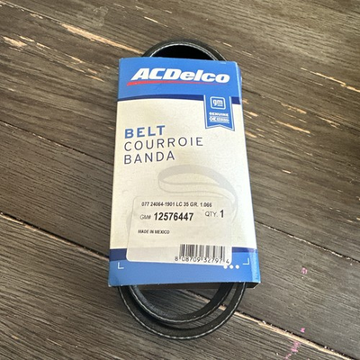 #ad AC Delco GM A C Drive Belt Part #12576447 OEM New $7.99