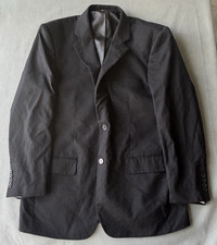 Bachrach Blazer Men 100 Wool Coat Jacket Size 42R Black