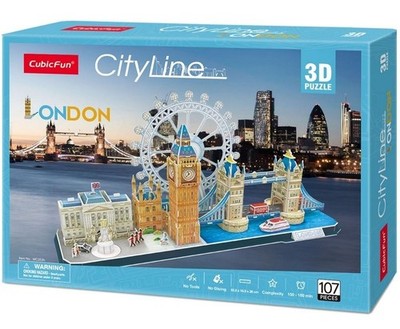 Cubic Fun Puzzle 3D CITY LINE London London cubicfun 107 Teile MC253h