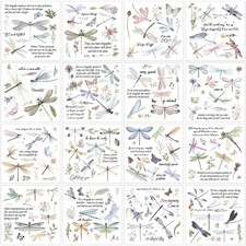 16 Sheets Rub on Transfers for Crafts and Furniture 5.9 x inches, green