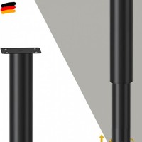 2Er Set MöBelfüßE HöHenverstellbar, MöBelfüßE Verstellbar 25-43Cm, Schwarz Metal