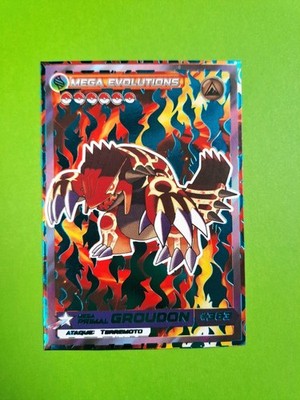 CARD MEGA GROUDON - POKEMON 2025 COLECCIONES GALAXY #19 - NINTENDO FOIL SPECIAL