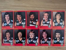 x 10 1982 Scanlens Geelong Cats VFL AFL Cards Including Checklist