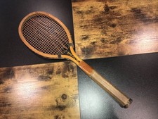 VINTAGE A.G. SPALDING BROS WOODEN TENNIS RACQUET MODEL AA 1920 s ANTIQUE