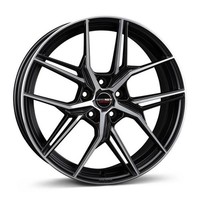 1X Borbet Design QX Black Polished Matt 8.0Jx19 5X112 ET40