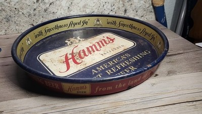 Vintage Hamm's Preferred Mid Century Beer Serving Tray circa 1948