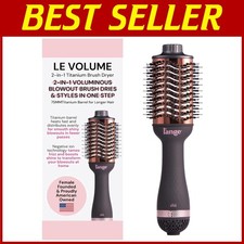 Le Volume 2-in-1 Titanium Blow Dryer Brush - Black
