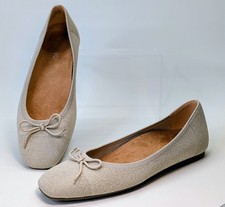 Vionic Klara Knit Ballet Flats Beige Metallic...