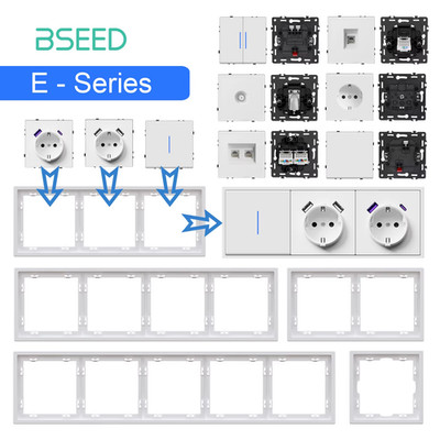 Button Switch Module USB Phone Charge Socket Parts Wall Light Switch Key Insert 
