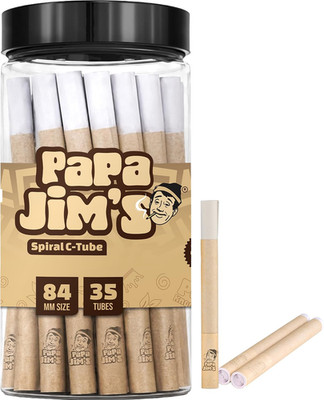 Spiral C-Tubes 84mm Everyday Size (84/26) 35 Pack | Finest Paper from France, Pr