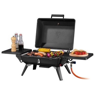Let's BBQ Gasgrill 1-Brenner Kompakt mit stufenlos regulierbarem Brennerventil