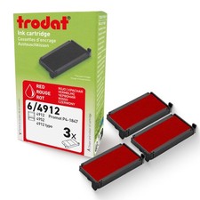 4912 Replacement Ink Pads 3 PCS Red For Printy Stamp Refill Pad