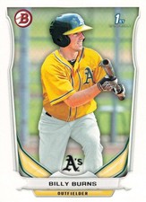 Billy Burns Oakland Athletics 2014 Bowman 1st Bowman RC BP19