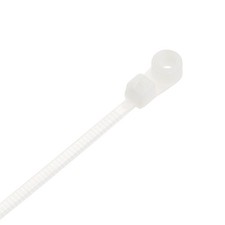 Mount Head Cable Zip Ties 10 Inch Screw Hole Nylon Wire Strap White 50PC