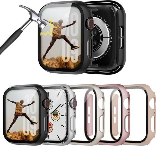 SchutzhüLle Mit Displayschutzfolie FüR Apple Watch 40Mm Kratzfest ZubehöR-image