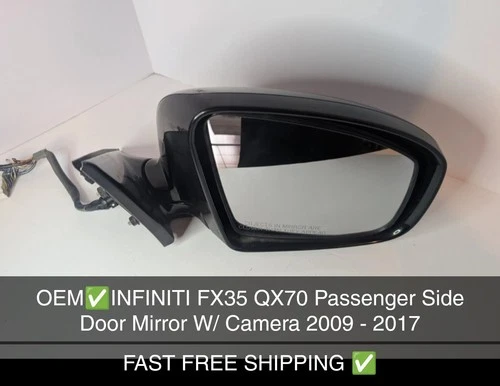 OEM✅INFINITI FX35 QX70 Passenger Side Door Mirror W/ Camera 2009 - 2017