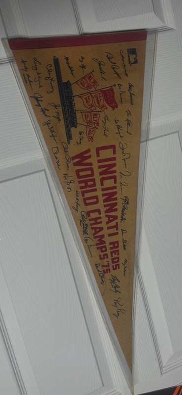 1975 Cincinnati Reds World Series Championship Pennant