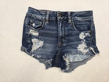 American Eagle Outfitters Super Stretch Hi-Rise Shortie Distressed Shorts Size 4